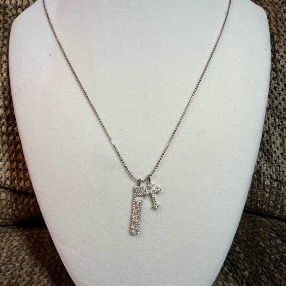 Rhinestone blessed necklace with cross - Picture 2 of 3
